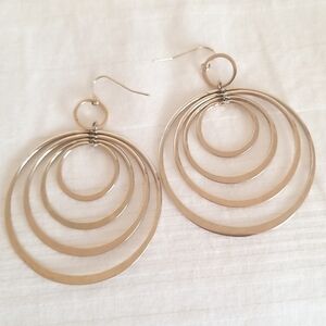 Silver Multi Hoop Earrings